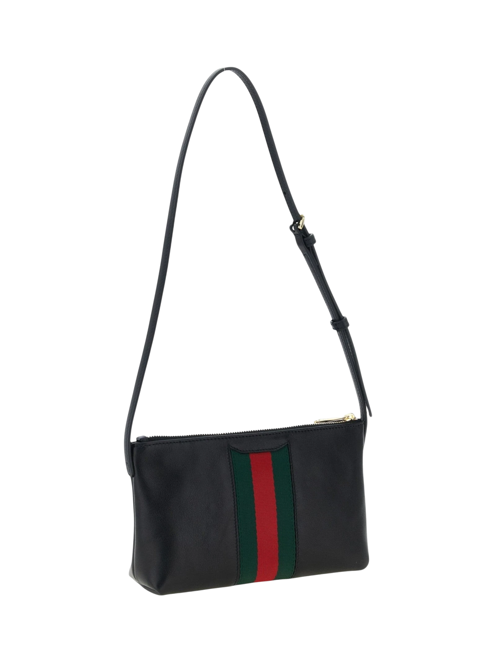 Black Calfskin Shoulder Bag