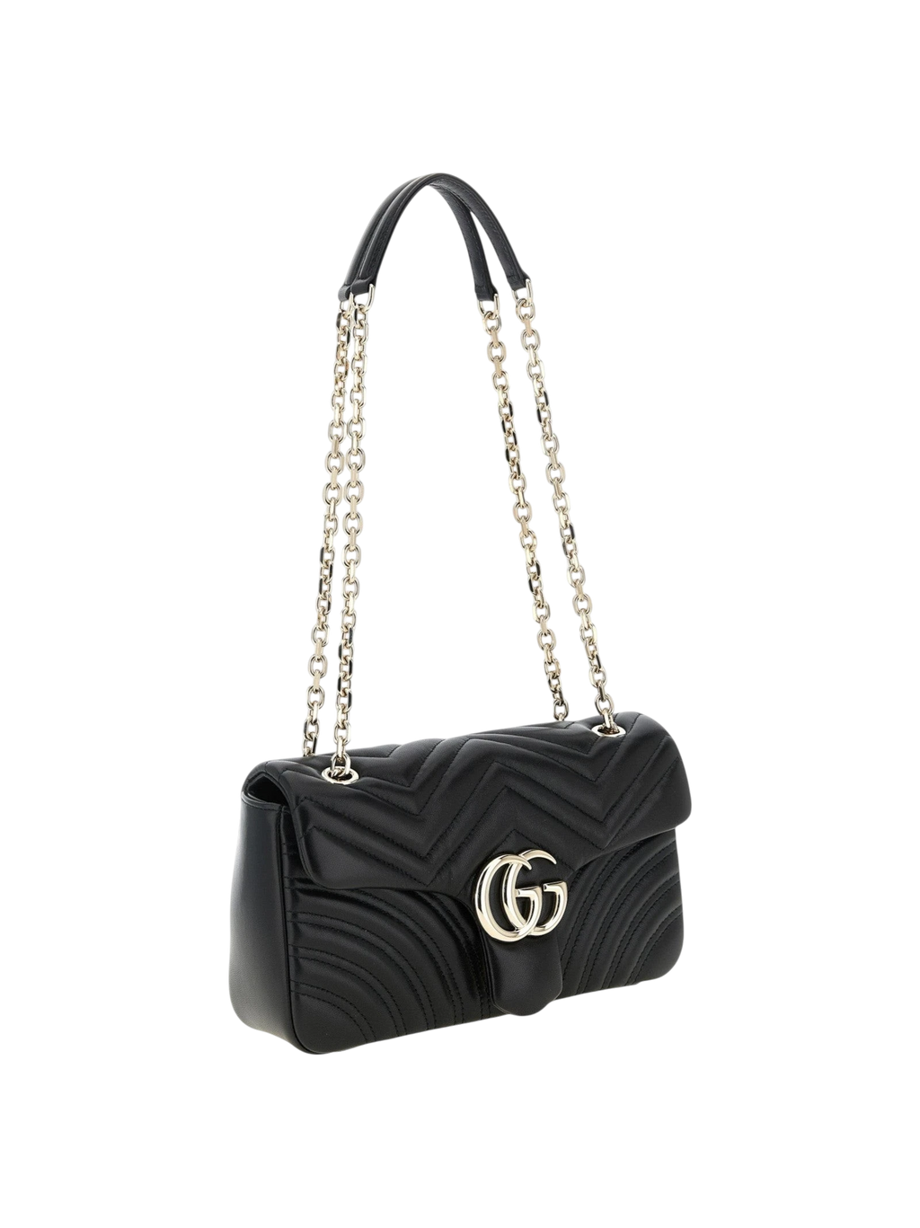 Black Lamb Leather Shoulder Bag
