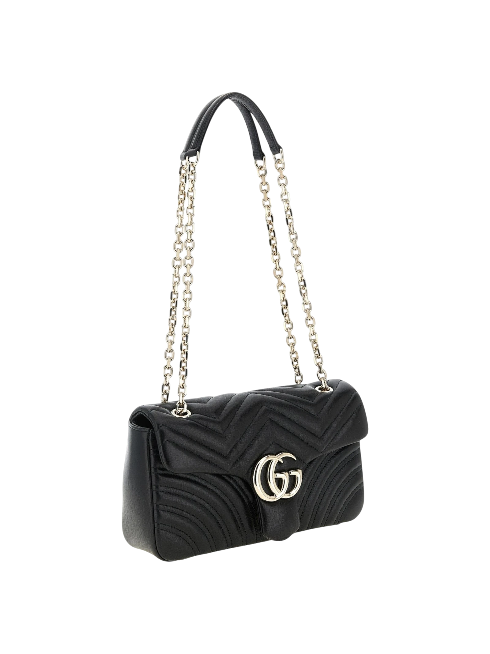 Black Lamb Leather Shoulder Bag