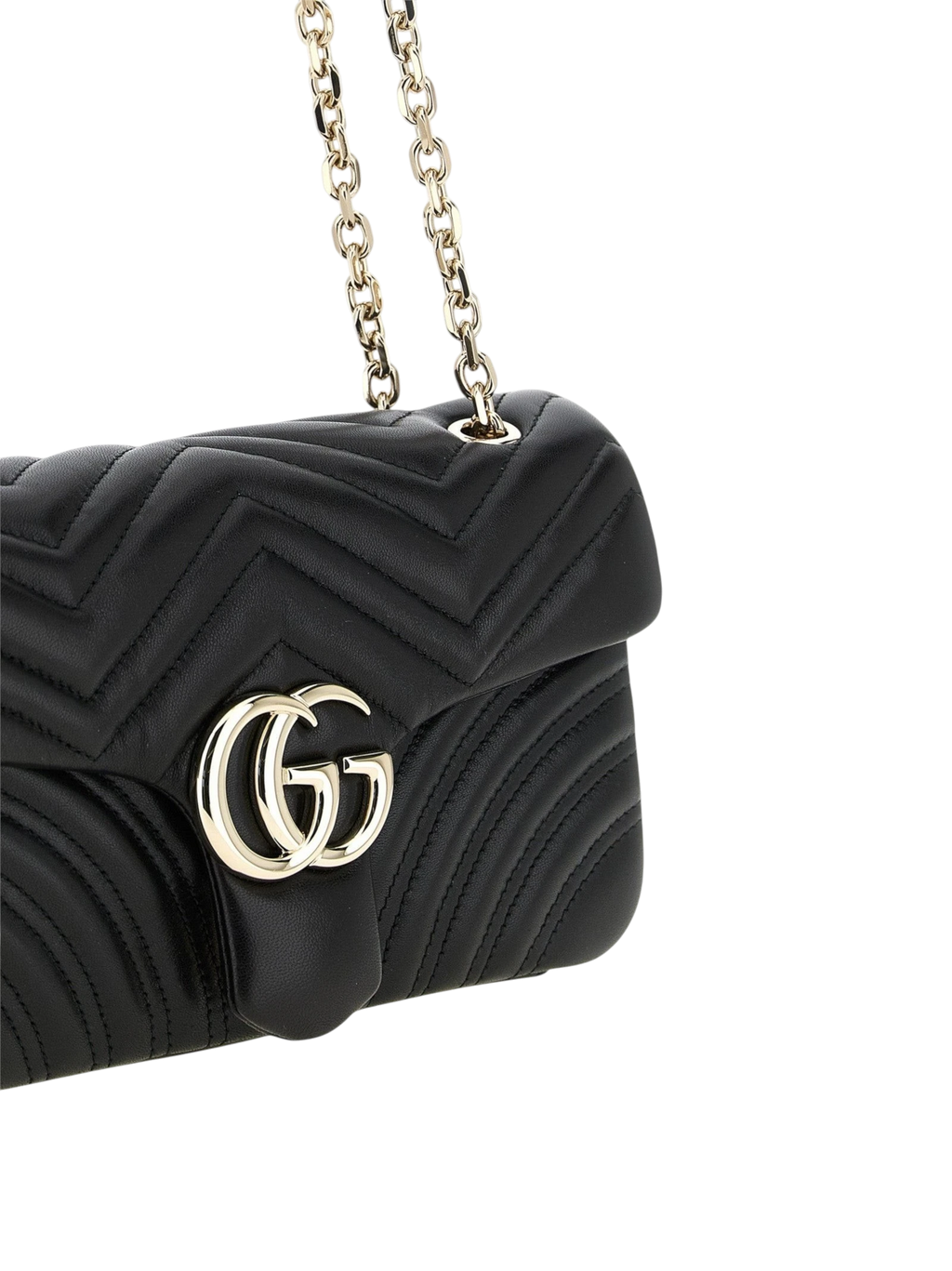 Black Lamb Leather Shoulder Bag