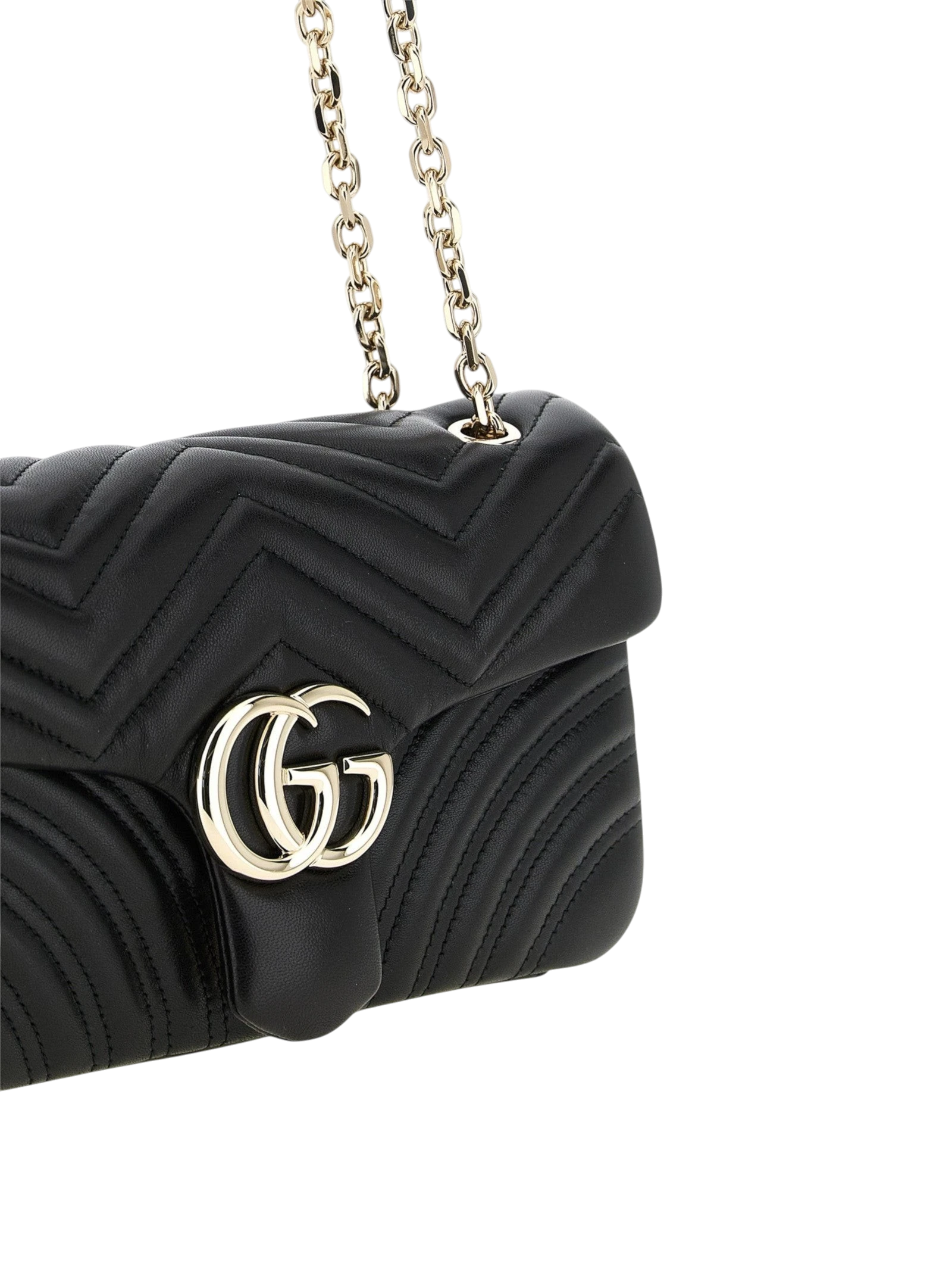 Black Lamb Leather Shoulder Bag