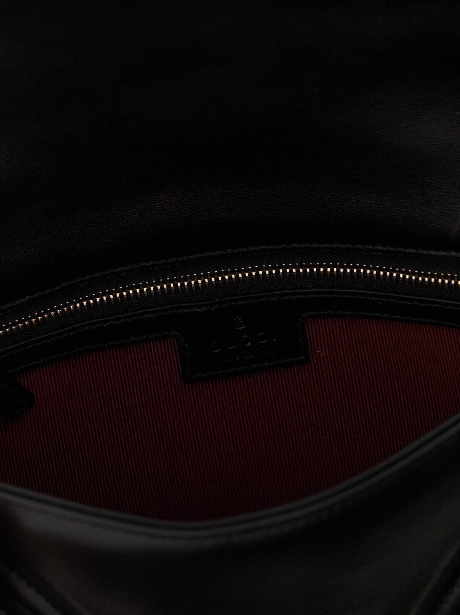 Black Lamb Leather Shoulder Bag