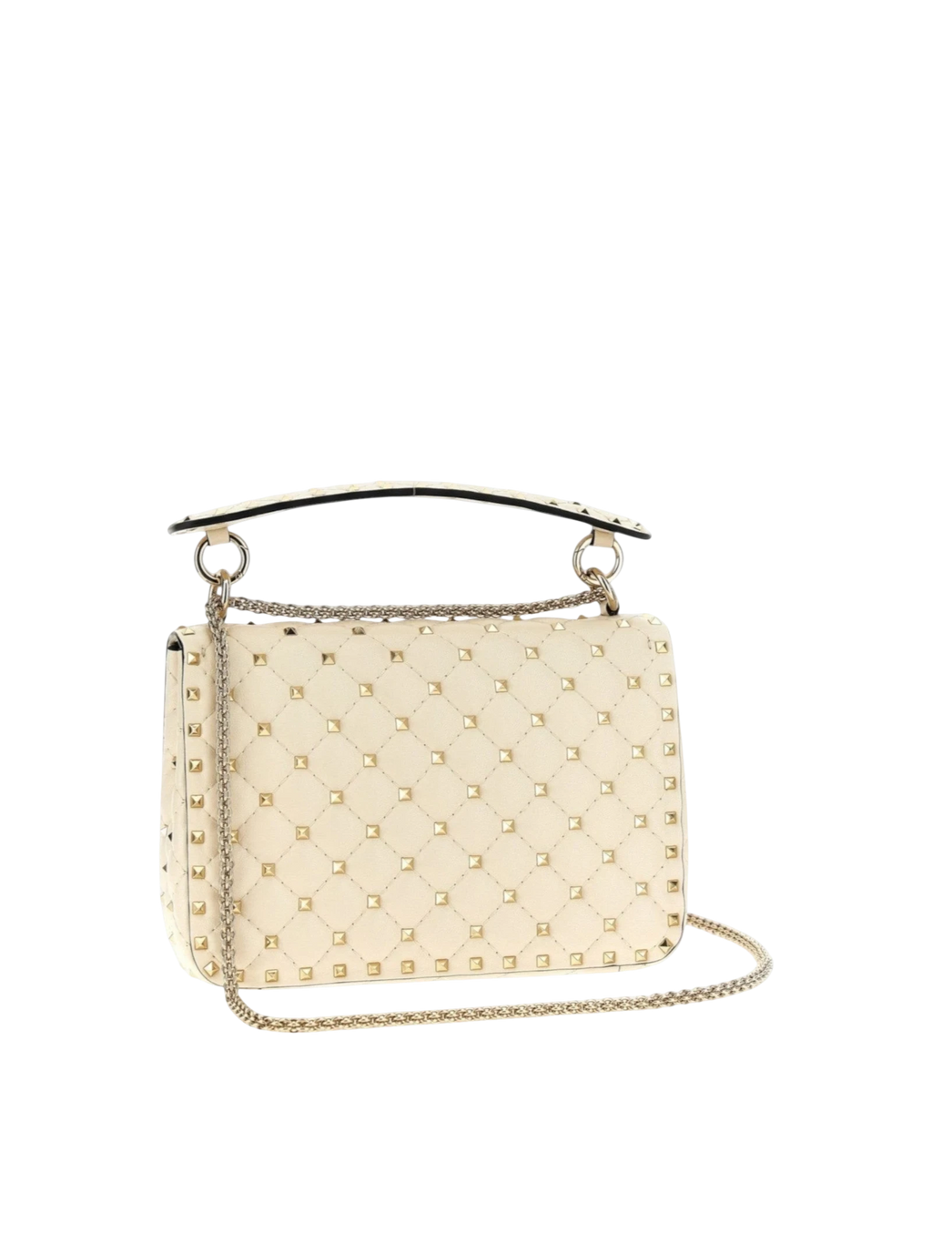 White Lamb Leather Shoulder Bag