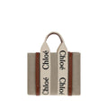 Brown Linen Handbag