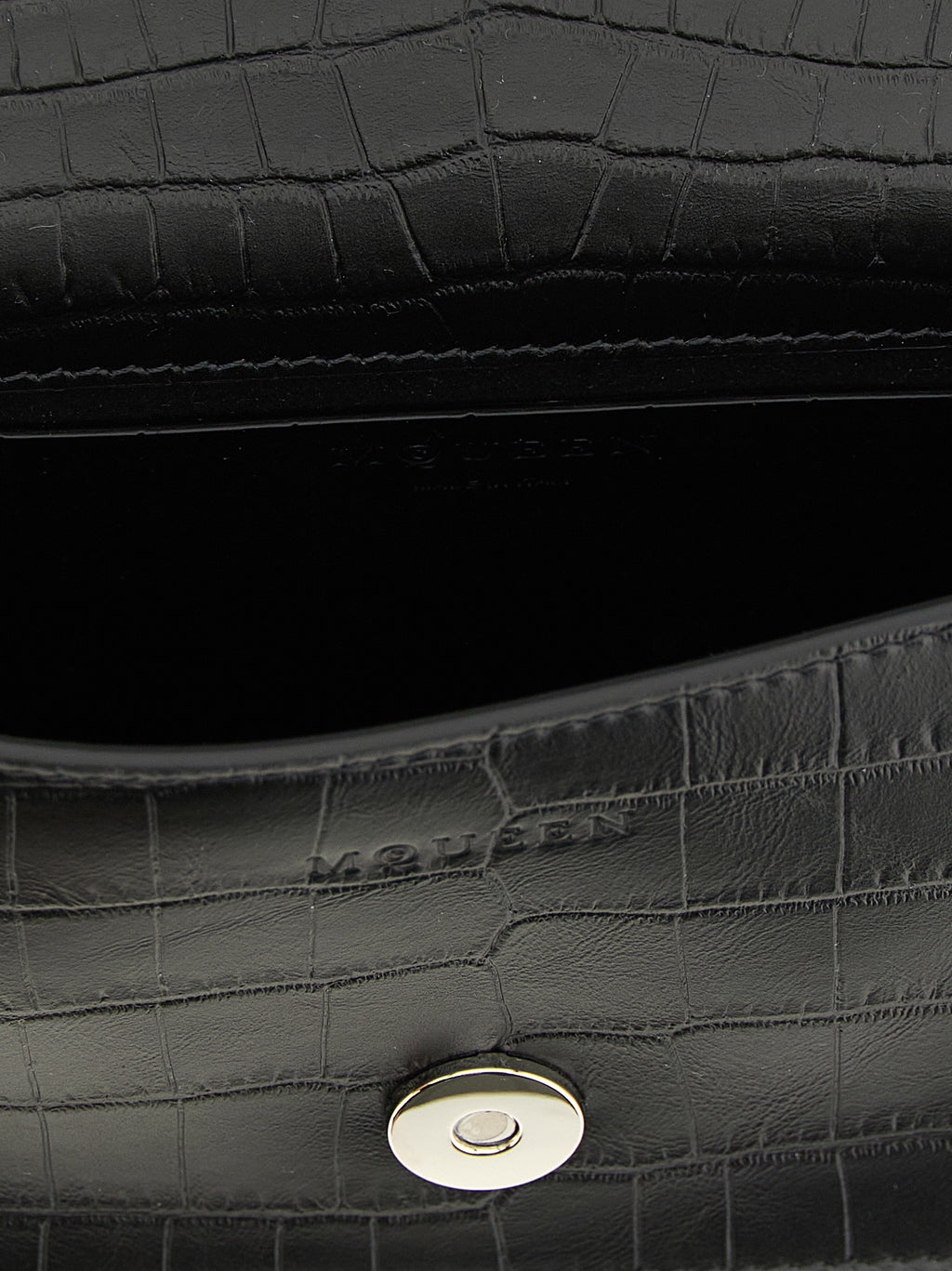 Black Calfskin Shoulder Bag