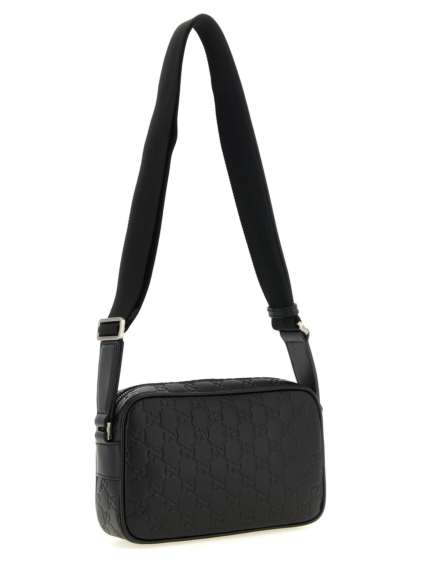 Black Calfskin Crossbody Bag