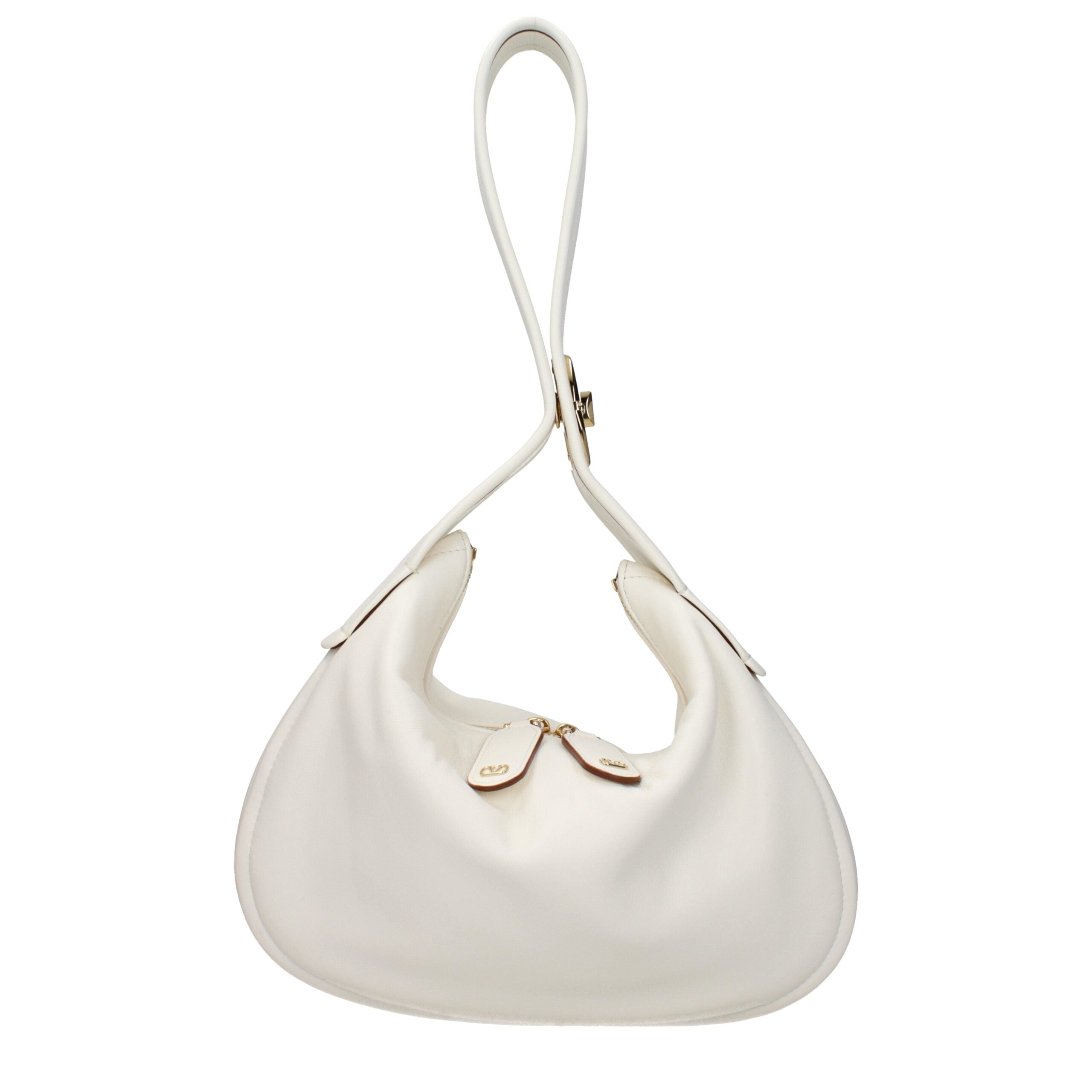 Beige Leather Handbag