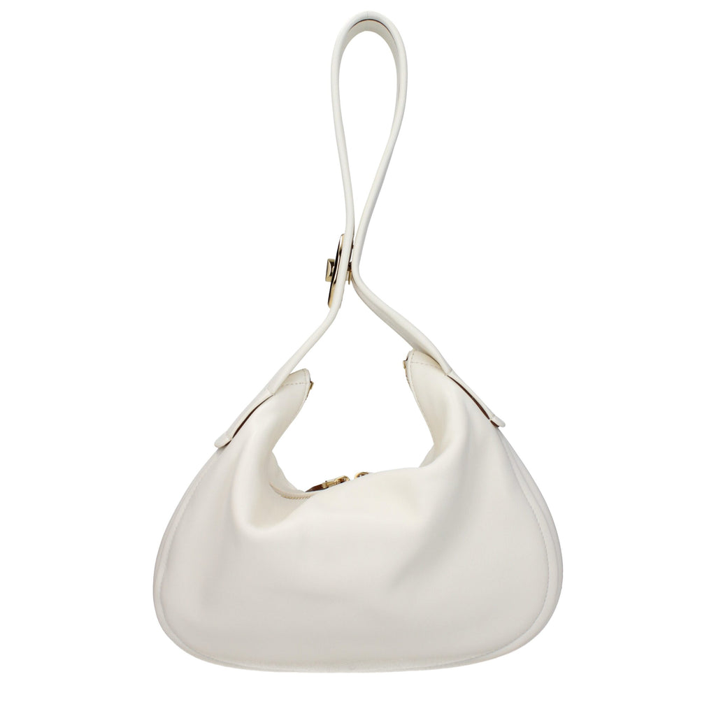 Beige Leather Handbag
